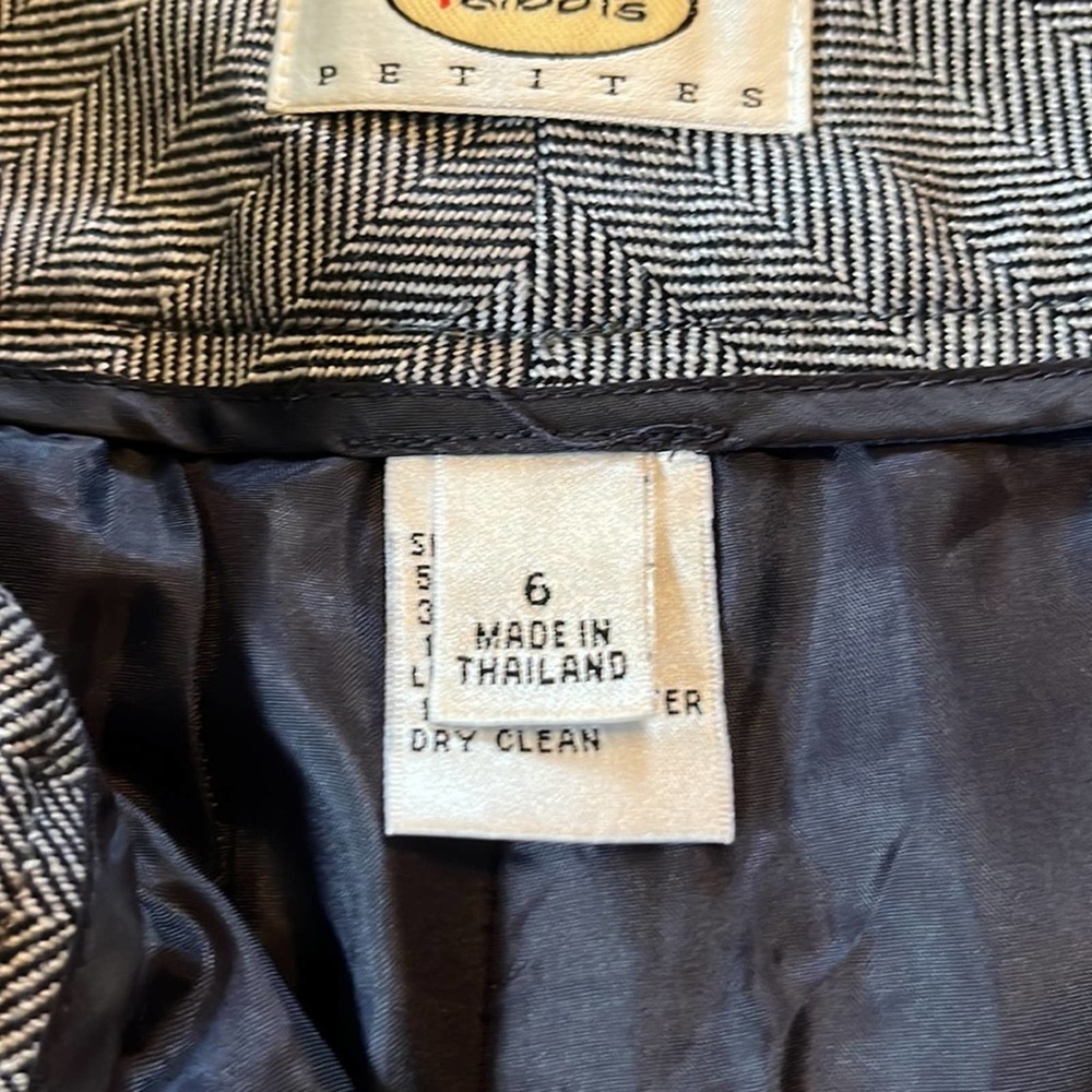 Talbots Wool Blend Herringbone Cuffed Trousers - image 6